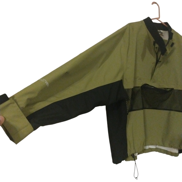 Pac Tech Unisex Windbreaker Jacket Pacific Trails Unisex Green Black w. Mesh XXL - Picture 7 of 9